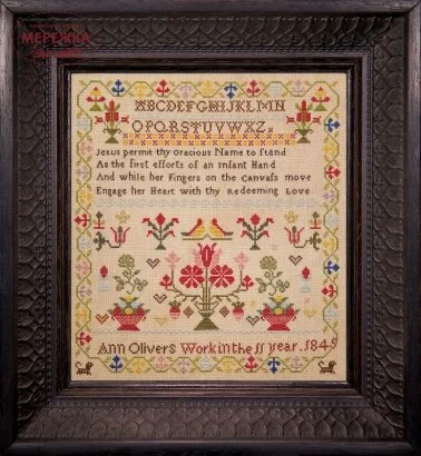 Фото Hands Across the Sea Samplers Схема Ann Oliver 1845