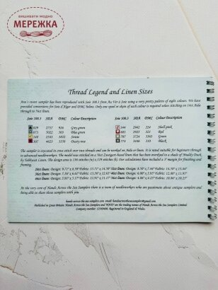 Фото Hands Across the Sea Samplers Схема Ann Rathmell 1851