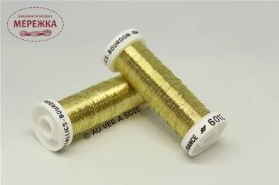 Фото Au Ver à Soie нитка металізована Bourdon, 6012