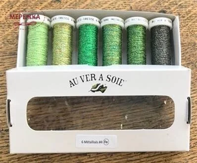 ФотоAu Ver à Soie набір металізованих ниток Tresse #4 - Foret