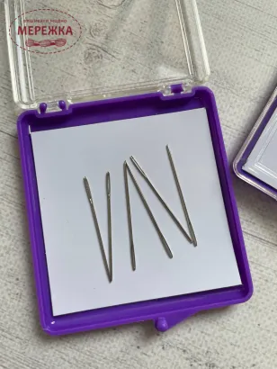 Фото Голківниця магнітна з кришкою, фіолетова BY1701-2