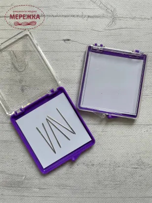 Фото Голківниця магнітна з кришкою, фіолетова BY1701-2