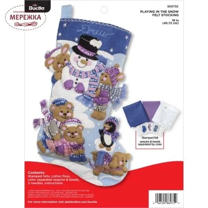 Фото Bucilla Фетровий набір Playing in the Snow 86975E