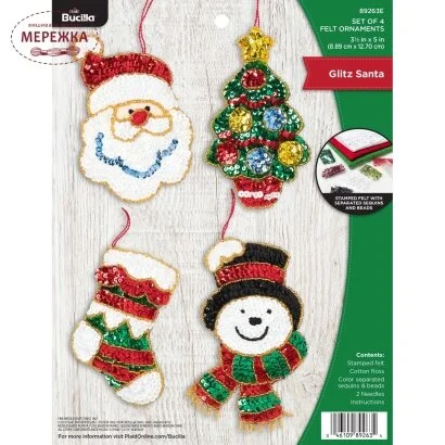 Фото Bucilla Фетровий набір Glitz Santa 89263E