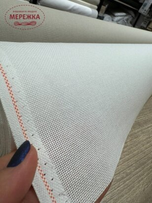 Фото Zweigart Congress Stramin 24 ct. 127 см., колір білий