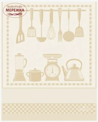 Фото DMC рушник на кухню 60*80 см., бежевий RS2660-03