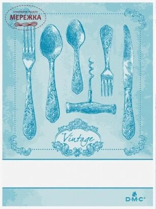 Фото DMC рушник на кухню 60*80 см., блакитний RS2670-081