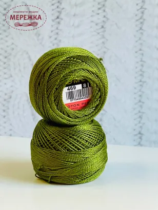 Фото Перле котон ДМС №8, колір 469