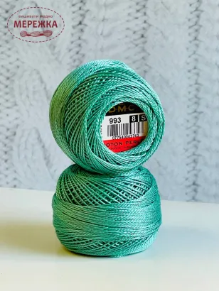 Фото Перле котон ДМС №8, колір 993