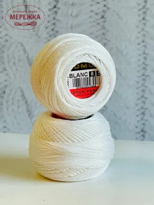 Фото Нитки DMC Pearle Cotton Blanc