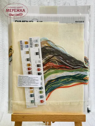 Фото набір для вишивання Діменшинз Троє спостерігачів за птахами