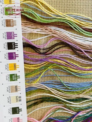 Фото нитки до набору для вишивання  35105