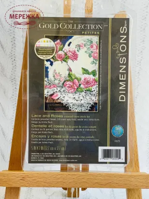 Фото набір для вишивання Діменшинз Білі піони 65074