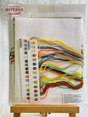 Фото набір для вишивання Діменшинз Пташки в горнятах