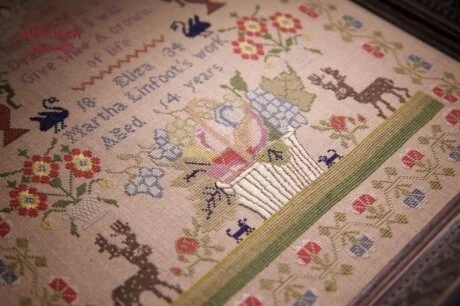 Фото Hands Across the Sea Samplers Схема Eliza Martha Linfoot 1834