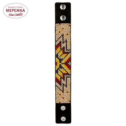 Фото Набір для вишивання бісером WonderlandCrafts браслета на штучній шкірі FLBB-014