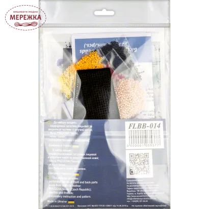 Зображення Набір для вишивання бісером WonderlandCrafts браслета на штучній шкірі FLBB-014