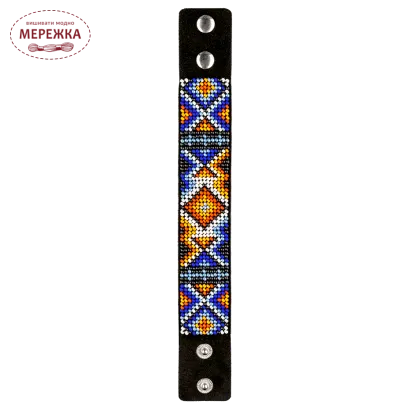 Набір для вишивання бісером WonderlandCrafts браслета на штучній шкірі FLBB-023 фото