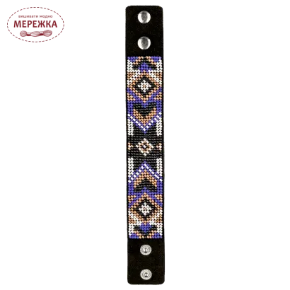 Набір для вишивання бісером WonderlandCrafts браслета на штучній шкірі FLBB-030 фото