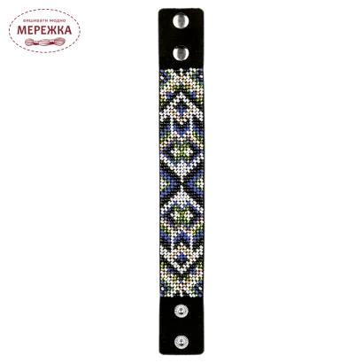 Набір для вишивання бісером WonderlandCrafts браслета на штучній шкірі FLBB-031 фото