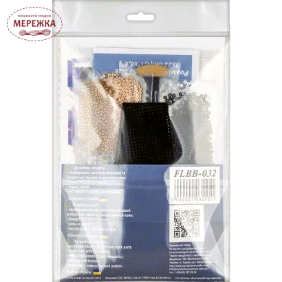 Зображення Набір для вишивання бісером WonderlandCrafts браслета на штучній шкірі FLBB-032