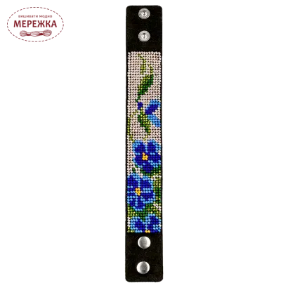 Набір для вишивання бісером WonderlandCrafts браслета на штучній шкірі FLBB-040 фото