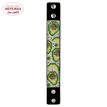 Набір для вишивання бісером WonderlandCrafts браслета на штучній шкірі FLBB-046 фото