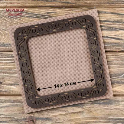 П'яльця для вишивання WonderlandCrafts магнітні, для вишивання на пластиковій канві або перфорованому папері, 19*19 см. FLMP-005 фото