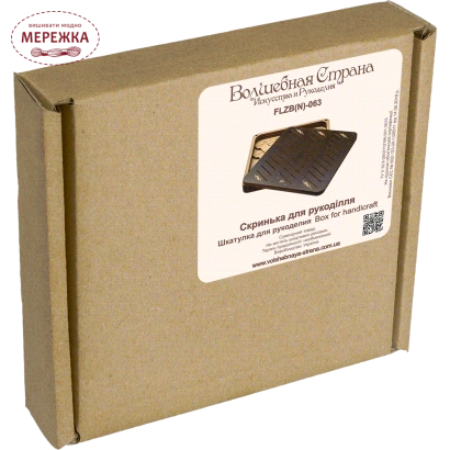 Фото Скринька для рукоділля WonderlandCrafts + 32 бобінки FLZB-063