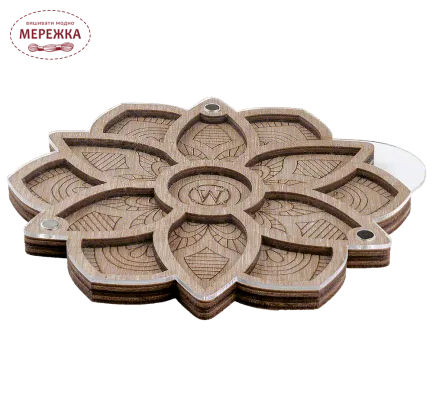 Фотографія Органайзер для бісеру WonderlandCrafts з кришкою FLZB-188