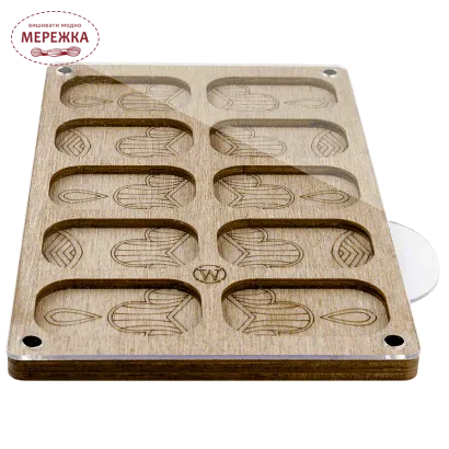 Фото Органайзер для бісеру WonderlandCrafts з кришкою FLZB-189