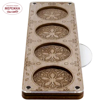 Фотографія Органайзер для бісеру WonderlandCrafts з кришкою FLZB-192