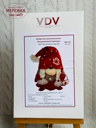 Фото ВДВ Новорічний гном (дівчинка) ФН-118