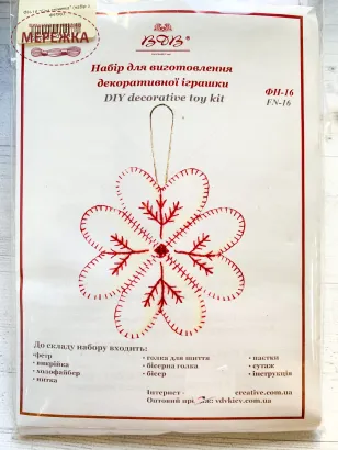 Фото набір з фетру Сніжинка