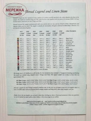 Фото Hands Across the Sea Samplers Схема Hannah Campbell 1838