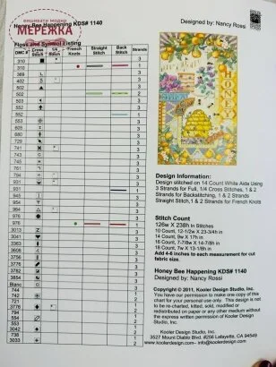 Фото Kooler Design Studio ключ до схеми Honey Bee Happening (Nancy Rossi) KDS-1140