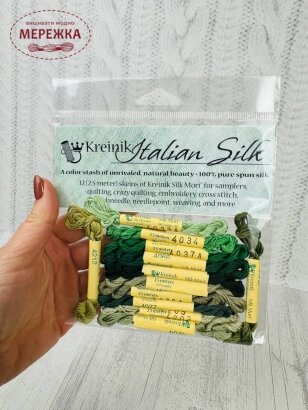 Фото Kreinik Italian Silk Collection Green