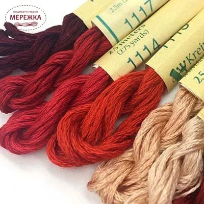 Фото Kreinik Italian Silk Collection Red