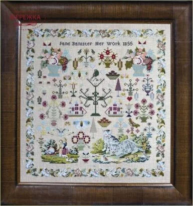 Фото Hands Across the Sea Samplers Схема Jane Bannister 1855