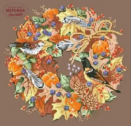 Фото Kooler Design Studio Схема Fall Wreath (Nancy Rossi) KDS-1618