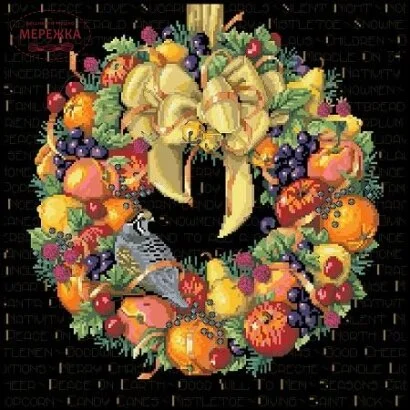 Фото Kooler Design Studio Схема Holiday Wreath (Nancy Rossi) KDS-1726