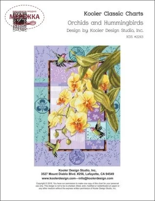 Фото Kooler Design Studio Схема Orchids and Hummingbirds KDS-2243