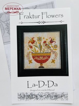 Фото Схема для вишивання La-D-Da Fraktur Flowers