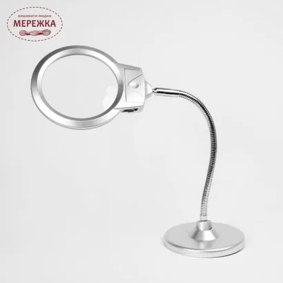 Фото Лупа з підсвічуванням, настільна, 10.7 см.  MG4B-6