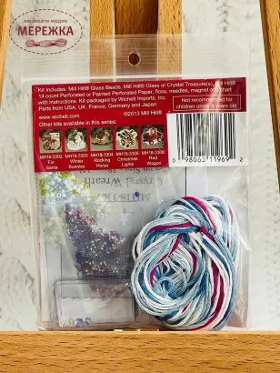 Набір для вишивання у змішаній техніці Mill Hill Кришталевий вінок MH18-3301 фото