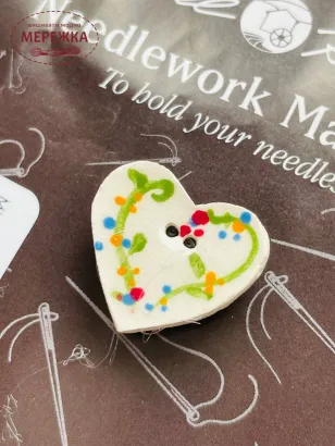 Фото Магнітний тримач для голок Mill Hill Floral Heart MHMAG5