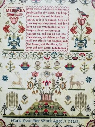 Фото Hands Across the Sea Samplers Схема Maria Ewin 1820