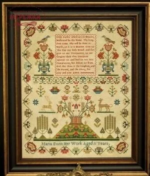 Фото Hands Across the Sea Samplers Схема Maria Ewin 1820