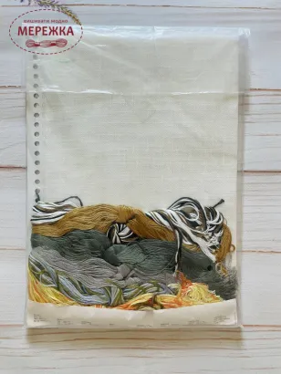 Фото набір для вишивання Permin зимові птахи 70-3025