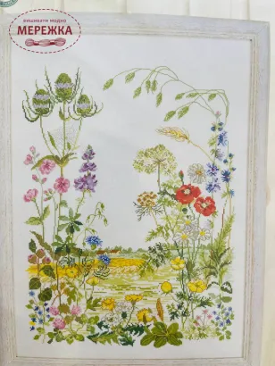 Фото набір для вишивання Permin Польові квіти 702316